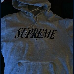 Supreme Heather Gray Hoodie